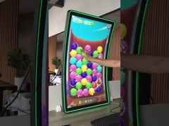 Наружный экран с сенсорным экраном LCD промышленного класса 32 ̊C Тип LED Halo Кривой дисплей Высокая яркость