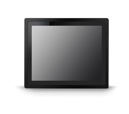 15" high bright flat bezel panel mount touch screen monitor sunlight readable industrial touchscreen