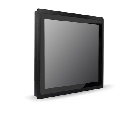 15" high bright flat bezel panel mount touch screen monitor sunlight readable industrial touchscreen