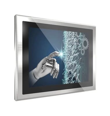 Aluminum Alloy Waterproof HDMI LCD Monitor with Speakers Side Mount For U Shaped Stand