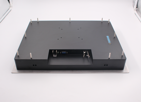19" Stainless Steel Front Bezel Industrial Touch Screen Monitor Display for Kiosk, Automation and Control Systems